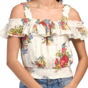 House Of Harlow 1960 floral tank blouse
